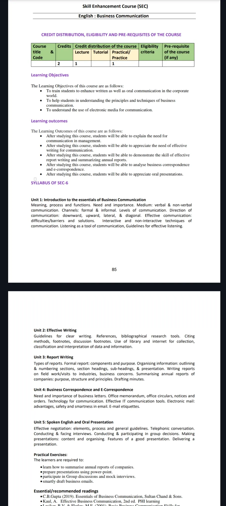 Business communication